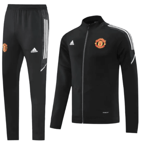 Agasalho de Viagem Manchester United - Masculino - Preto e Branco - Manto Club