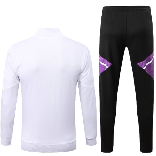 Agasalho de Viagem Real Madrid - Masculino - Branco e Lilás - Manto Club
