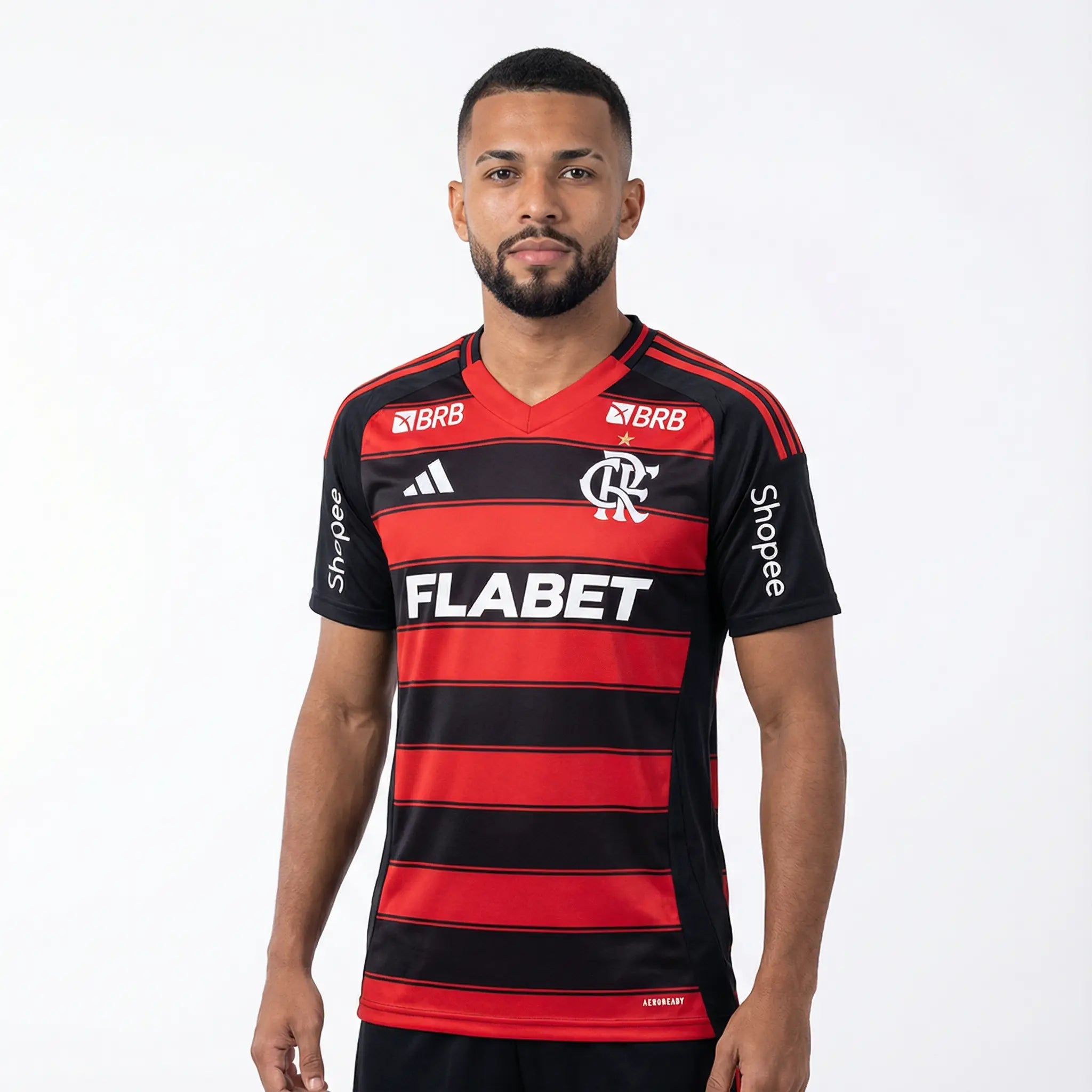 Camisa Adidas Flamengo 2025/26 I Com Patrocínios - Manto Club
