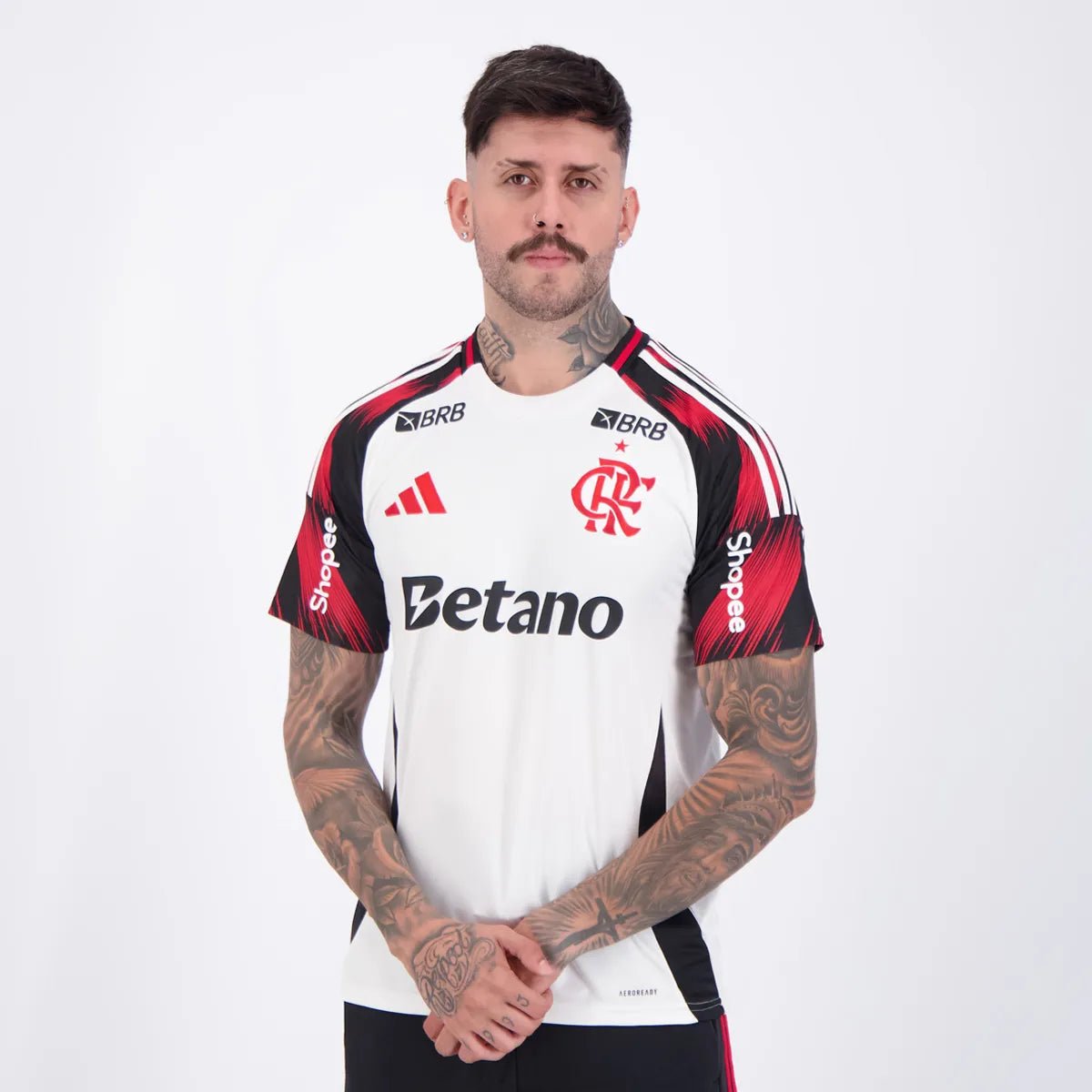 Camisa Adidas Flamengo 2025/26 II Com Patrocínios - Manto Club