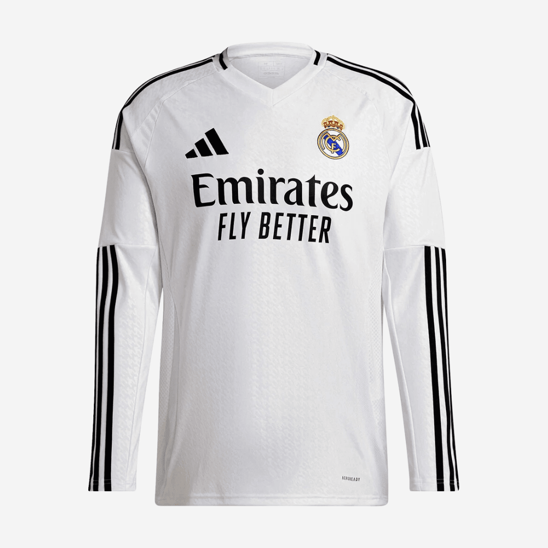 Camisa adidas Real Madrid 2024/25 I Manga Longa - Manto Club