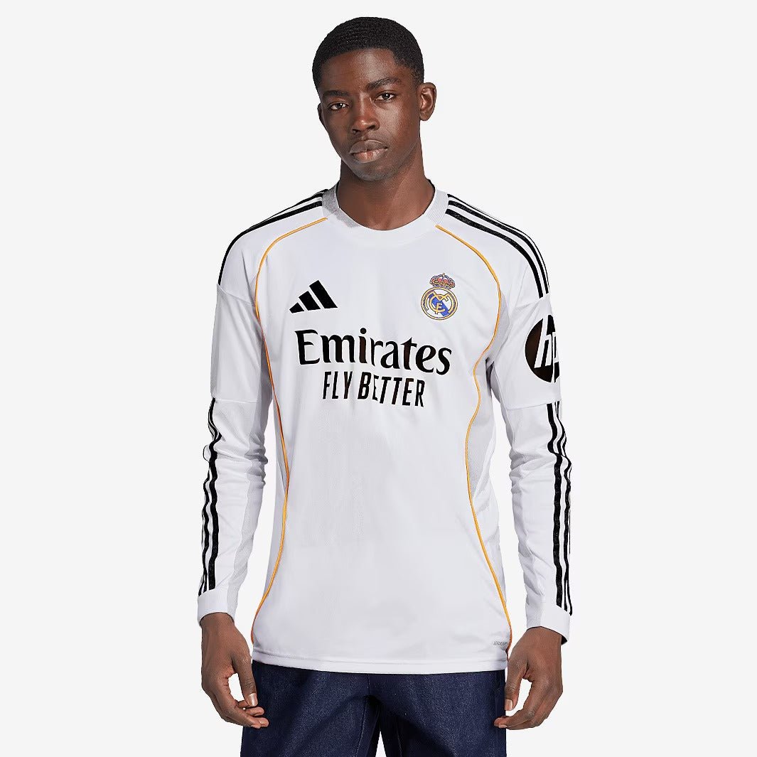 Camisa adidas Real Madrid 2025/26 I Manga Longa - Manto Club