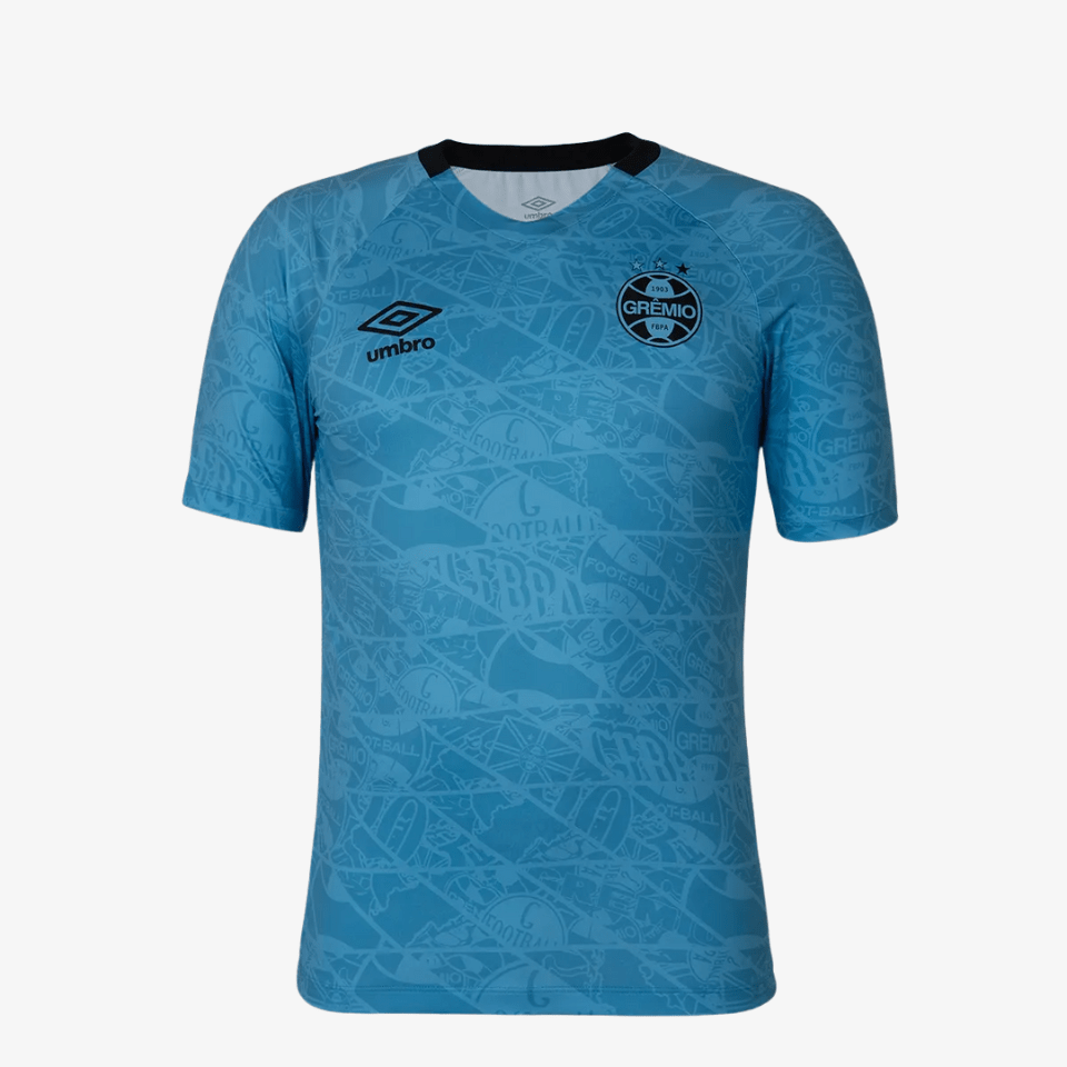Camisa Aquecimento Umbro Grêmio 2025/26 - Manto Club
