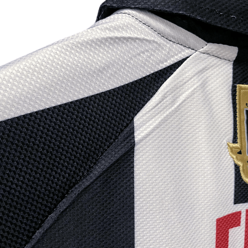 Camisa Atlético Mineiro Centenário Retrô 2008 Preta e Branca - Lotto - Manto Club