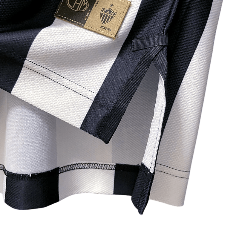 Camisa Atlético Mineiro Centenário Retrô 2008 Preta e Branca - Lotto - Manto Club