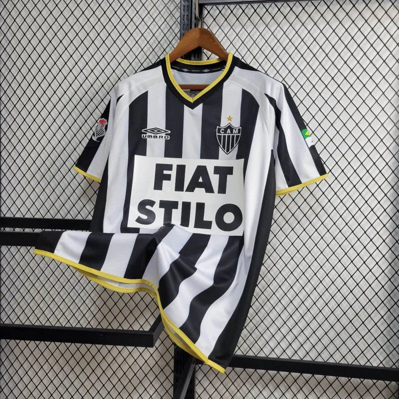Camisa Atlético Mineiro Home Retrô 2003 Preta e Branca - Umbro - Manto Club
