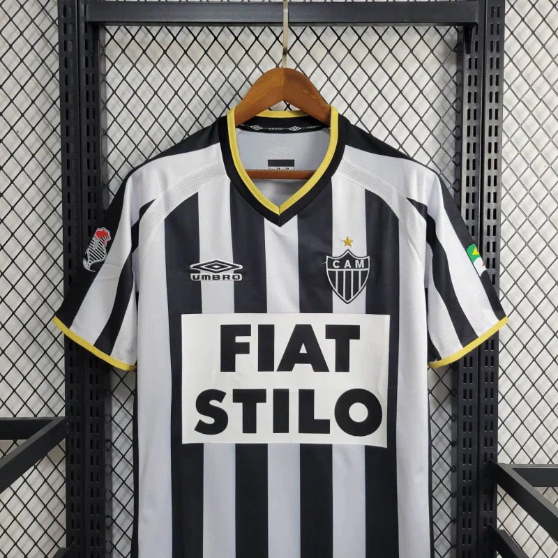 Camisa Atlético Mineiro Home Retrô 2003 Preta e Branca - Umbro - Manto Club