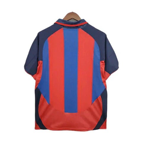 Camisa Barcelona Retrô 2003/2004 Azul e Grená - Nike - Manto Club