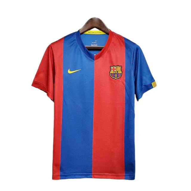 Camisa Barcelona Retrô 2006/2007 Azul e Grená - Nike - Manto Club