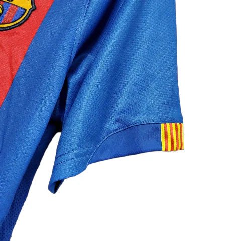 Camisa Barcelona Retrô 2006/2007 Azul e Grená - Nike - Manto Club