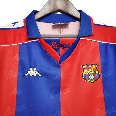 Camisa Barcelona Retrô 92/95 - Kappa - Azul e Grená - Manto Club