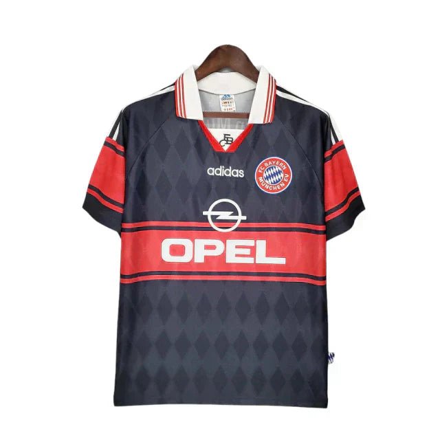 Camisa Bayern Retrô 1997/1999 Preta e Vermelha - Adidas - Manto Club