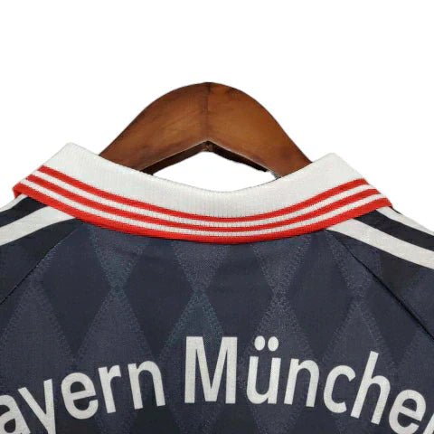 Camisa Bayern Retrô 1997/1999 Preta e Vermelha - Adidas - Manto Club