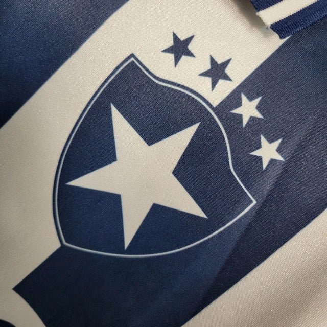 Camisa Botafogo I Retrô 1994 Torcedor Masculino - Preta e branca com Patrocínio da Coca Cola - Manto Club