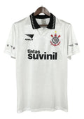 Camisa Corinthians Retrô 1995 Home Penalty Masculina - Branca e Preta - Manto Club
