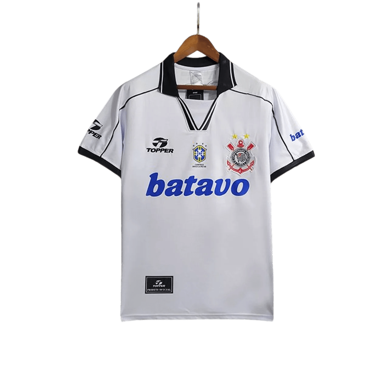 Camisa Corinthians Retrô 1999 Away Topper Masculina - Branco - Manto Club