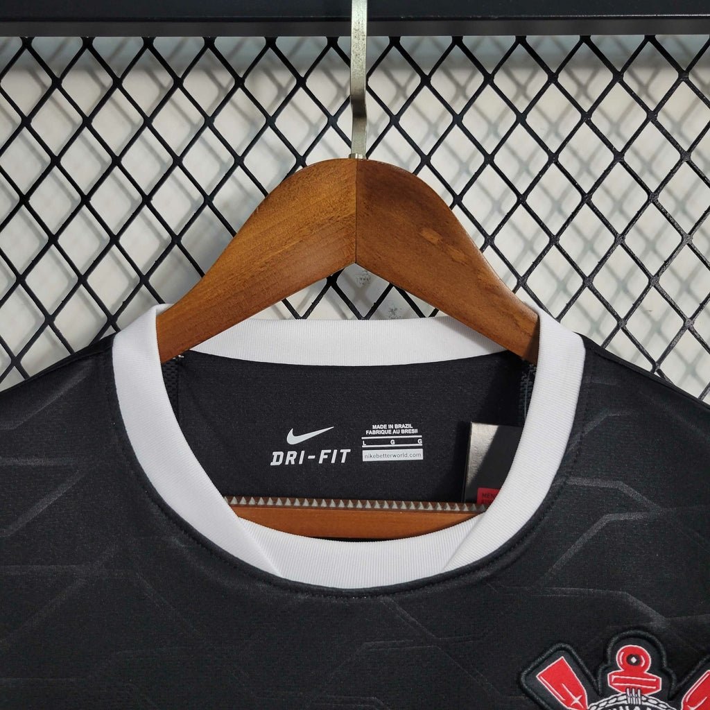 Camisa Corinthians Retrô 2012 Home NIke Masculina - Preto - Manto Club