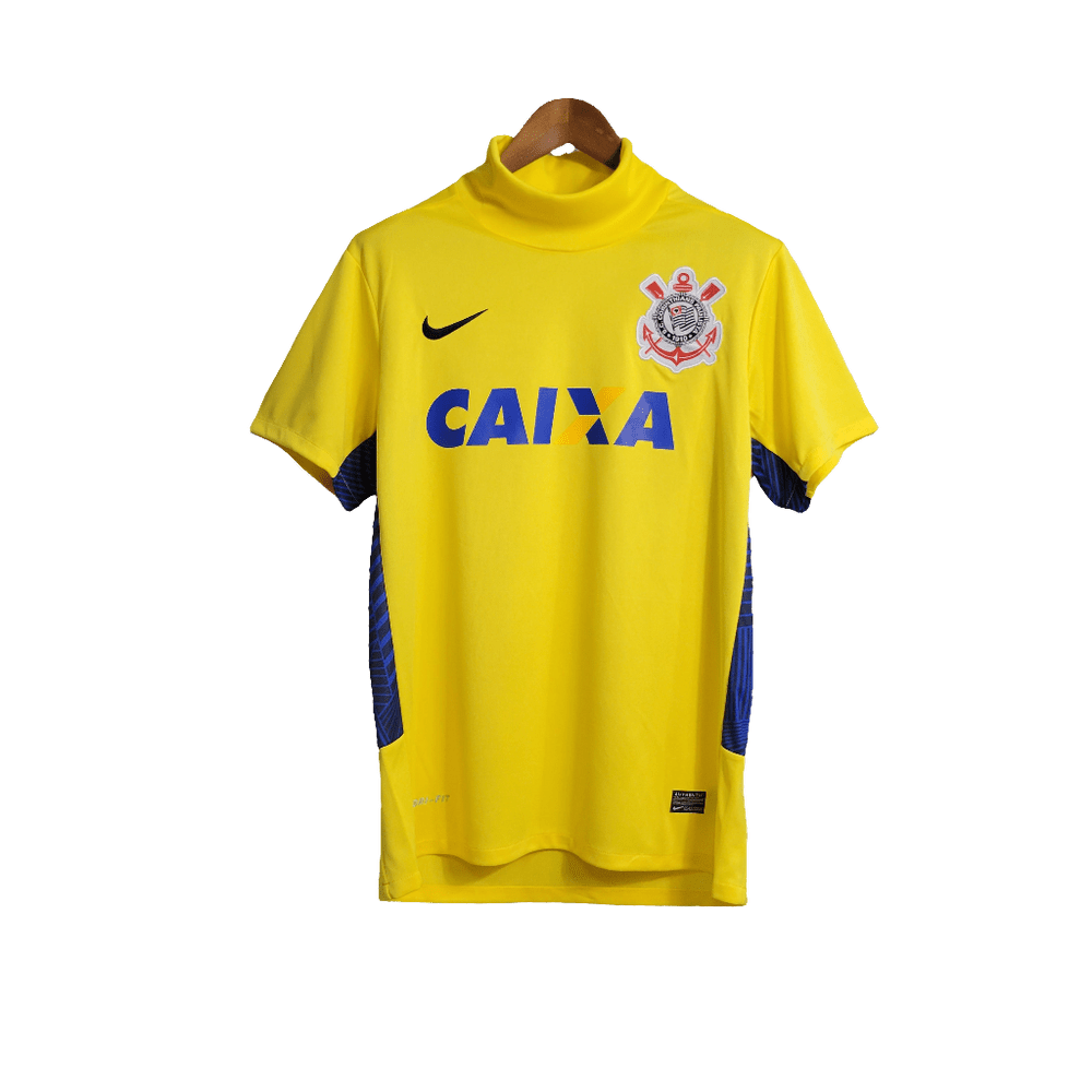 Camisa Corinthians Retrô 2014/15 Away Nike Masculina - Amarela e Azul - Manto Club