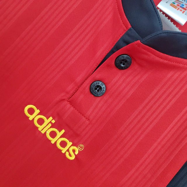 Camisa Espanha Retrô 1996 Vermelha - Adidas - Manto Club