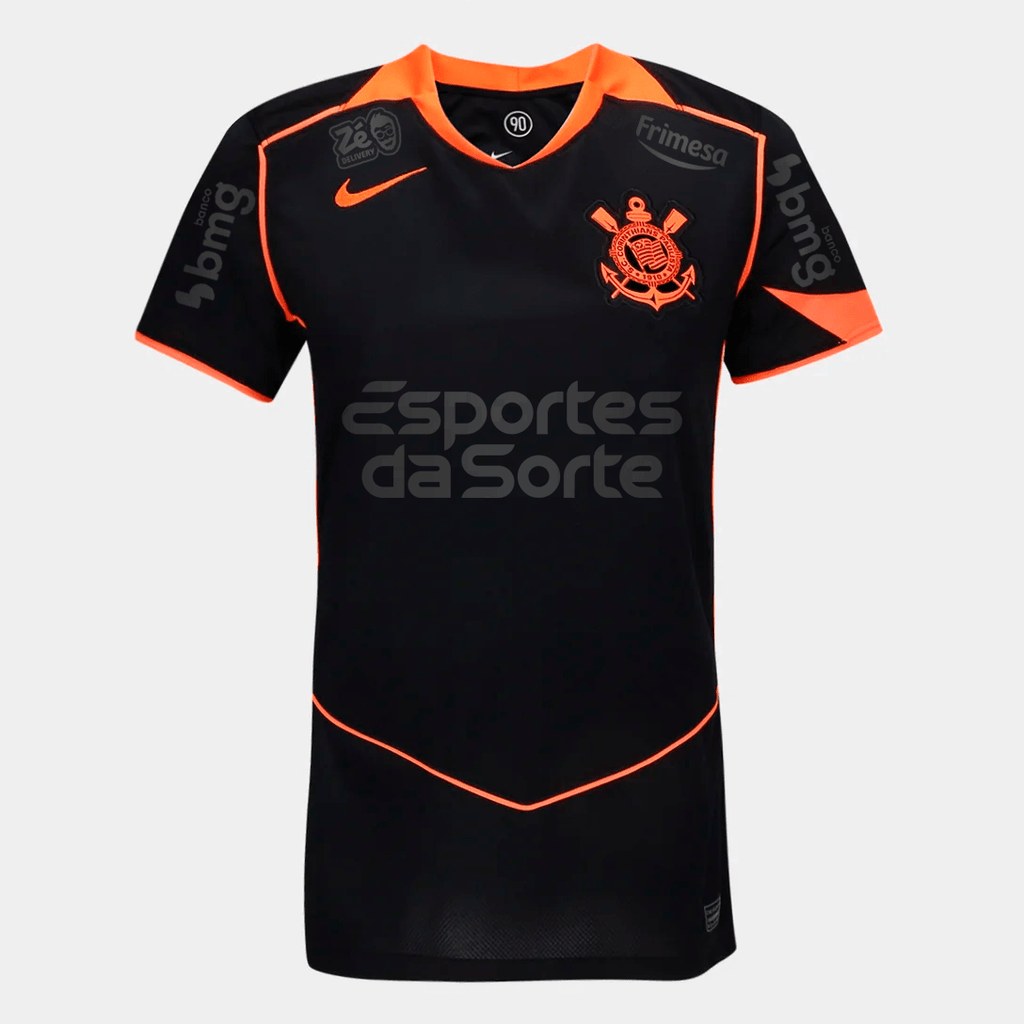 Camisa Feminina Nike Corinthians 2025/26 III Torcedor Com Patrocínios - Manto Club