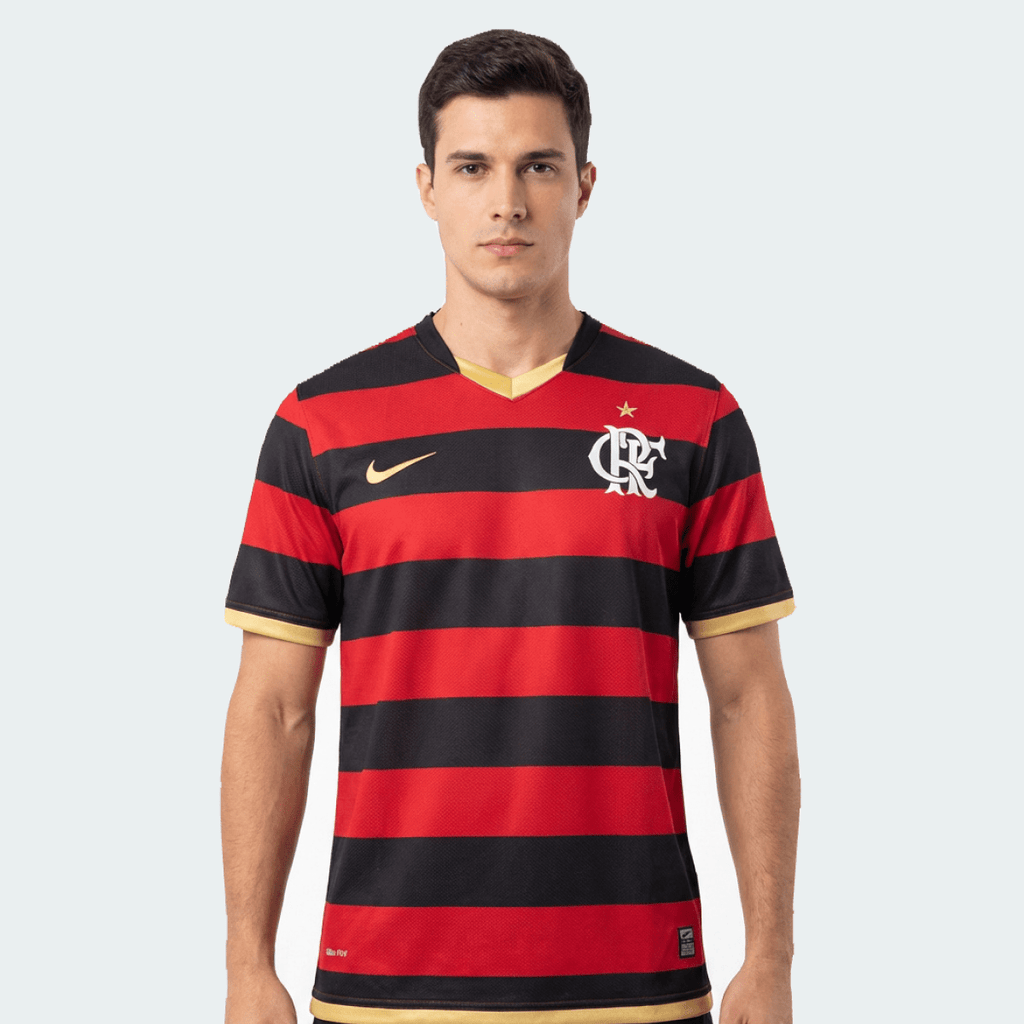 Camisa Flamengo Retrô 2009 Vermelha e Preta - Nike - Manto Club