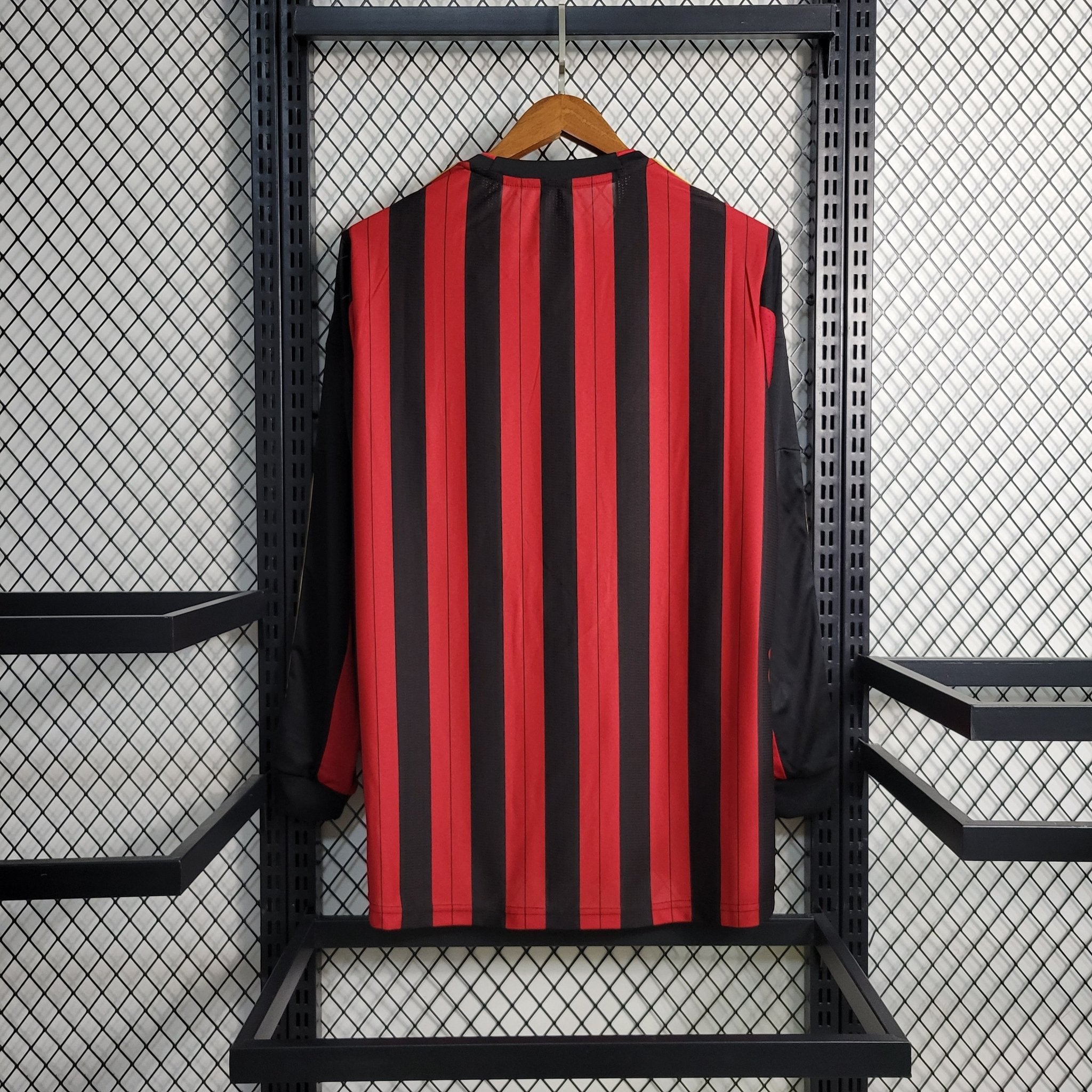 Camisa I Adidas Milan 2013/14 - Retrô Manga Longa - Vermelho - Manto Club