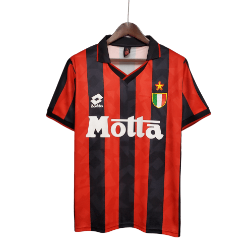 Camisa I Adidas Milan 93/94 - Retrô - Vermelho - Manto Club
