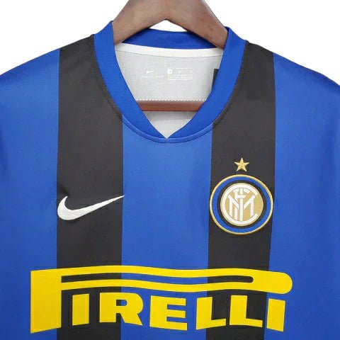 Camisa Inter de Milão Retrô 2008/2009 Azul e Preta - Nike - Manto Club
