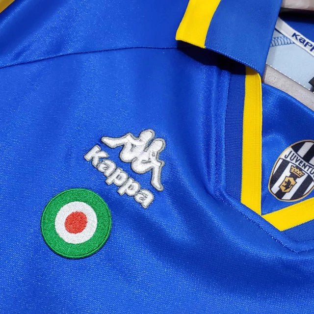 Camisa Juventus Retrô 1995/1997 Azul e Amarela - Kappa - Manto Club