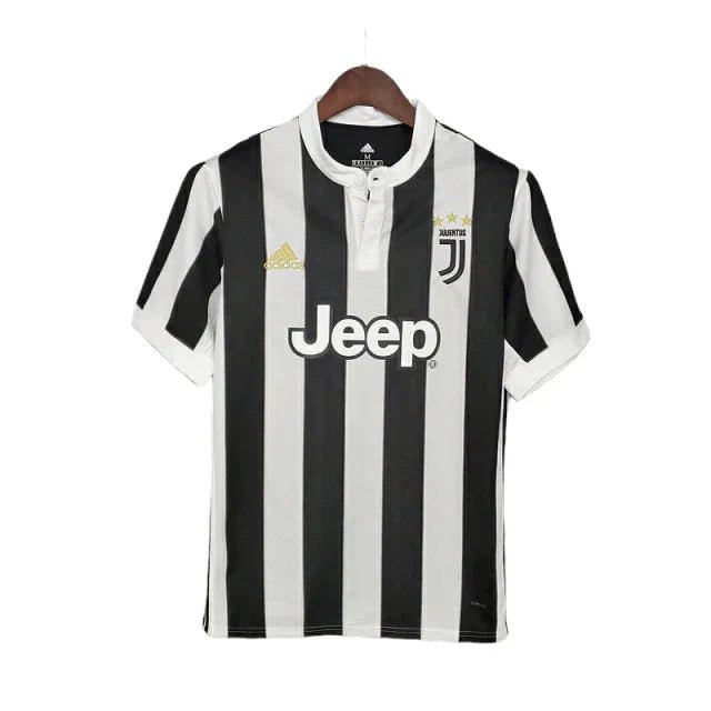 Camisa Juventus Retrô 2017/2018 Preta e Branca - Adidas - Manto Club