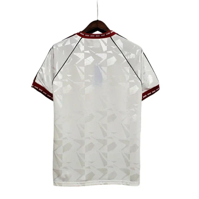 Camisa Manchester United Retrô 1991 Branca - Adidas - Manto Club