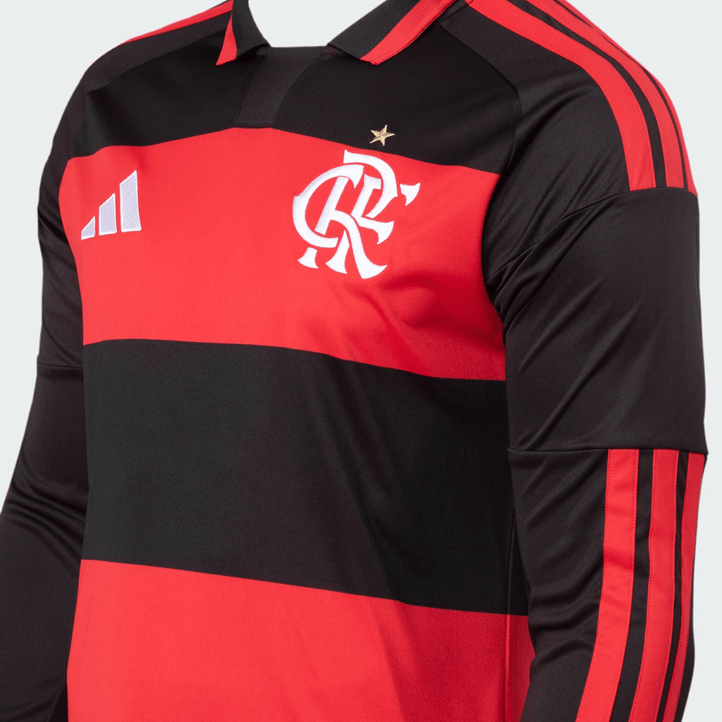 Camisa Manga Longa Adidas Flamengo 2026/27 I - Manto Club