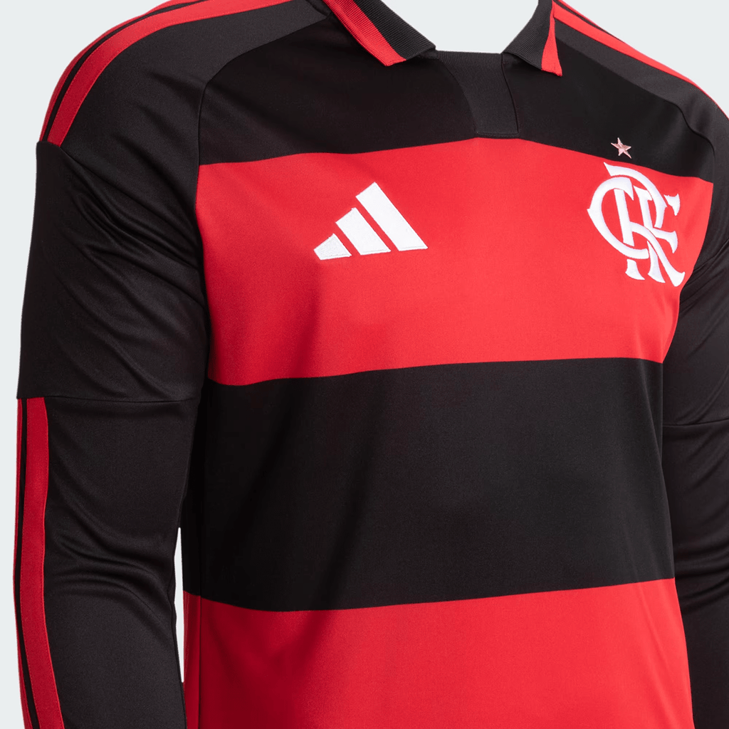 Camisa Manga Longa Adidas Flamengo 2026/27 I - Manto Club