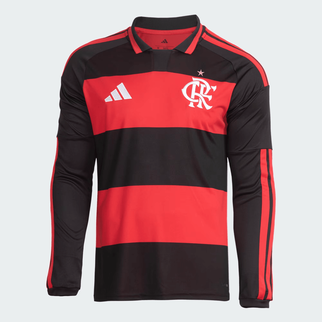 Camisa Manga Longa Adidas Flamengo 2026/27 I - Manto Club