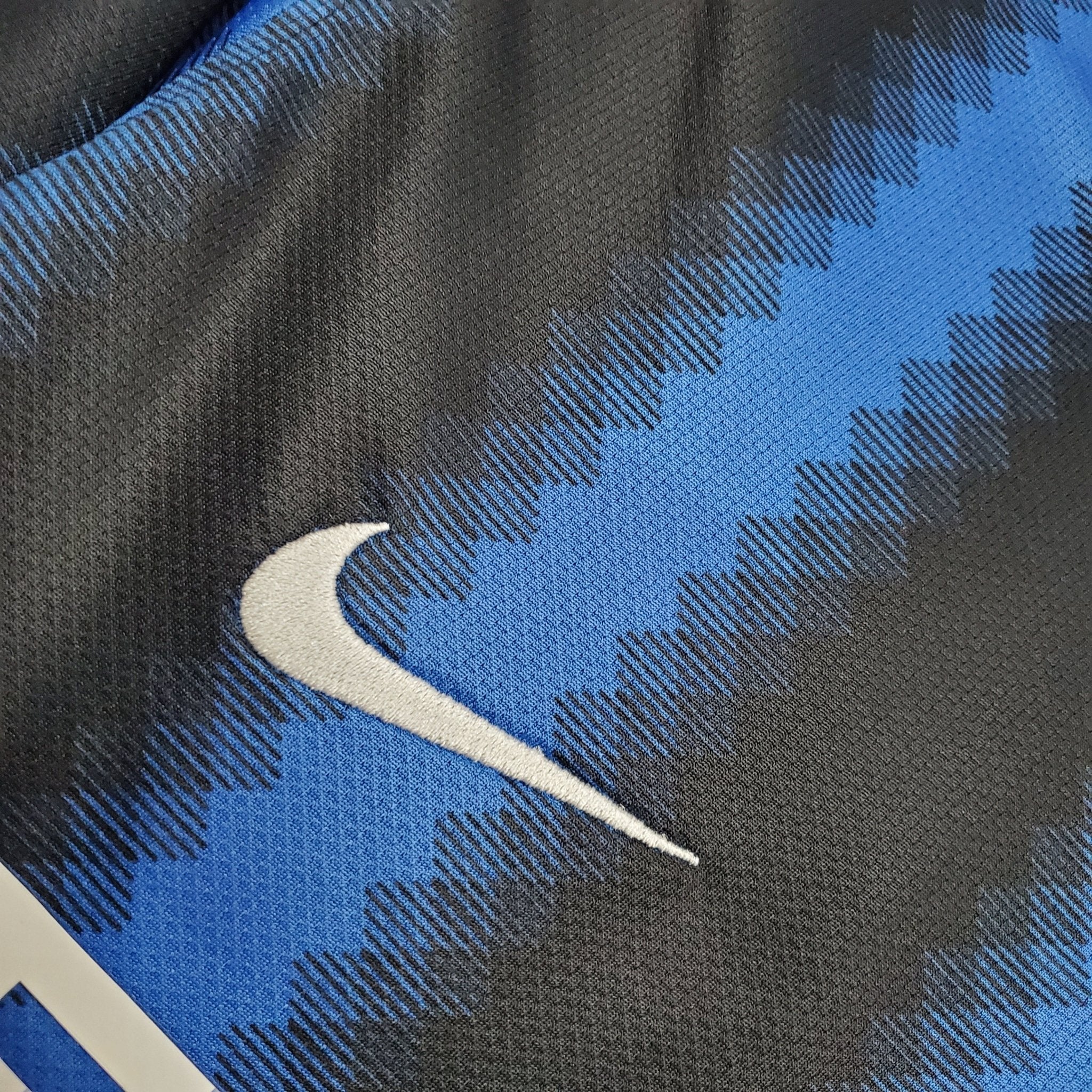 Camisa Manga Longa Inter de Milão I 10/11 Nike - Azul e Preto - Manto Club