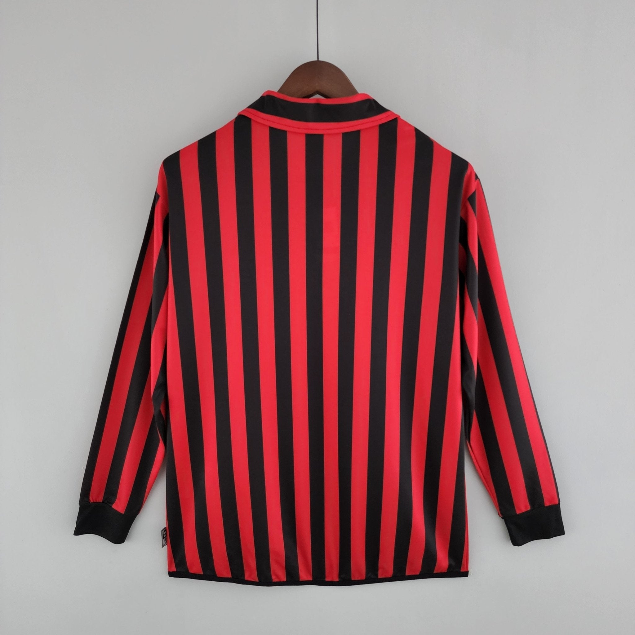 Camisa Manga Longa Milan 1999/2000 Adidas - Preto e Vermelho - Manto Club