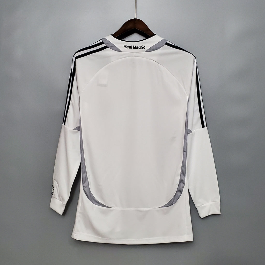 Camisa Manga Longa Real Madrid 06/07 Adidas - Branco - Manto Club