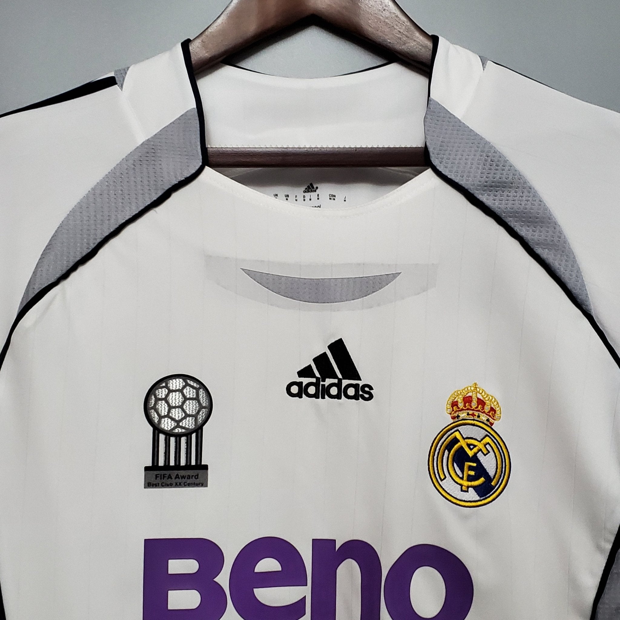 Camisa Manga Longa Real Madrid 06/07 Adidas - Branco - Manto Club