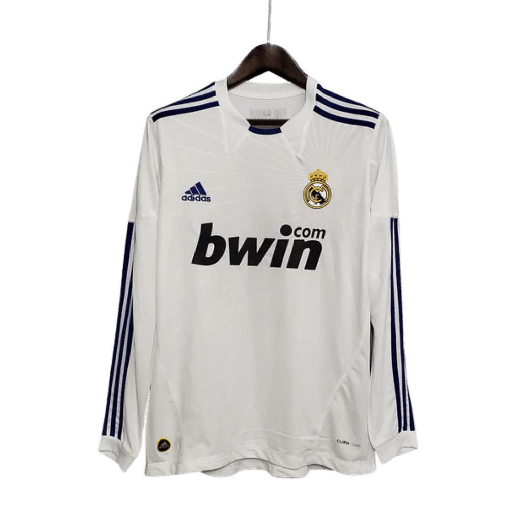 Camisa Manga Longa Real Madrid 10/11 Adidas - Branco - Manto Club