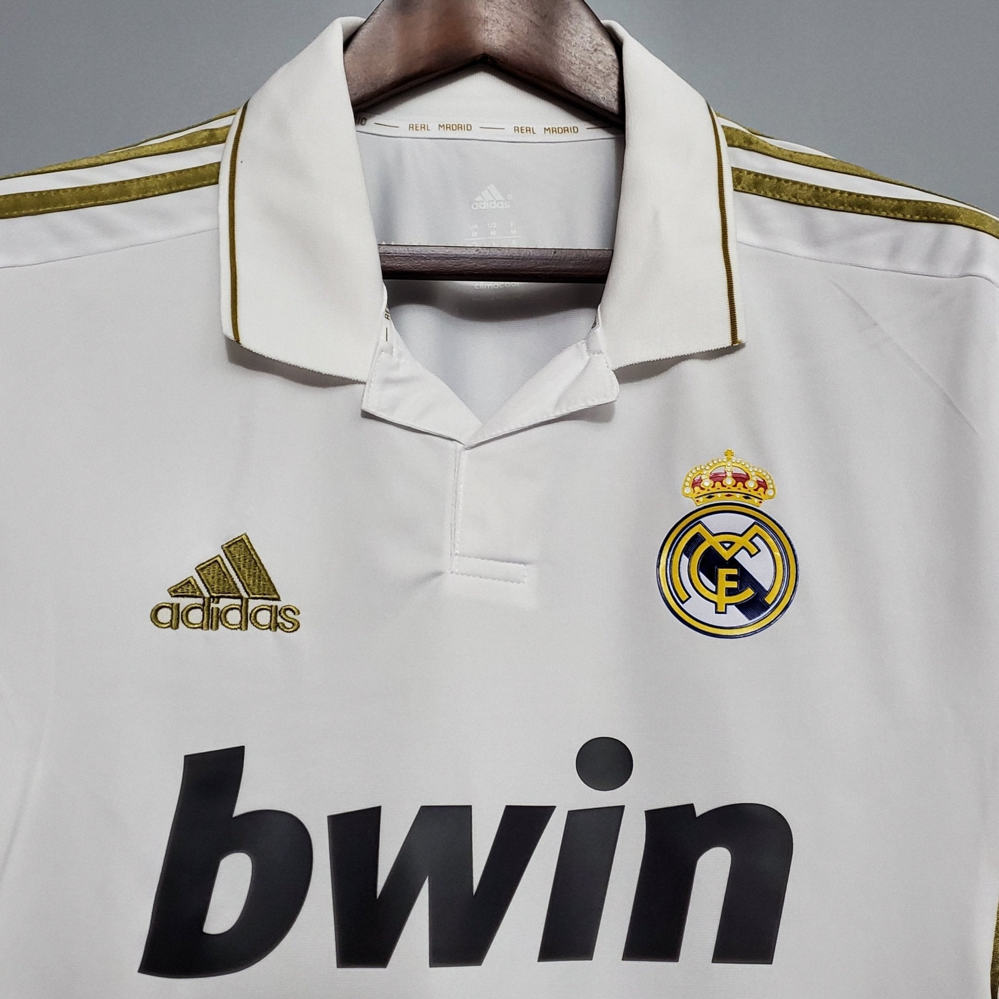 Camisa Manga Longa Real Madrid 11/12 Adidas - Branco - Manto Club