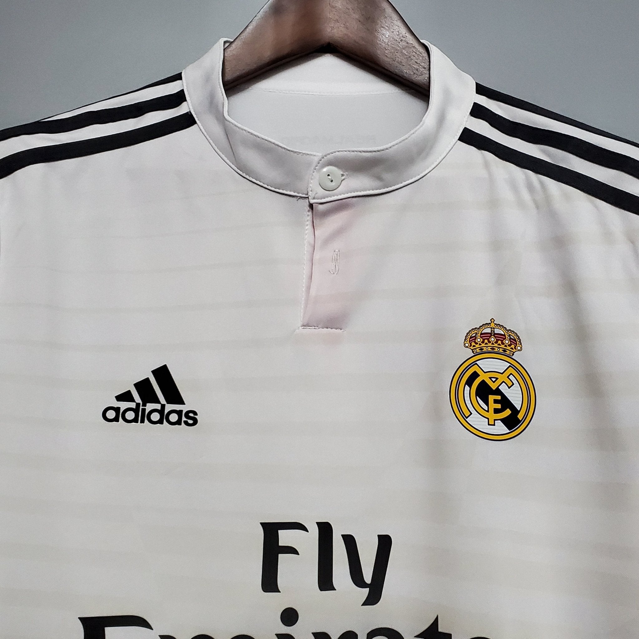 Camisa Manga Longa Real Madrid 14/15 Adidas - Branco - Manto Club
