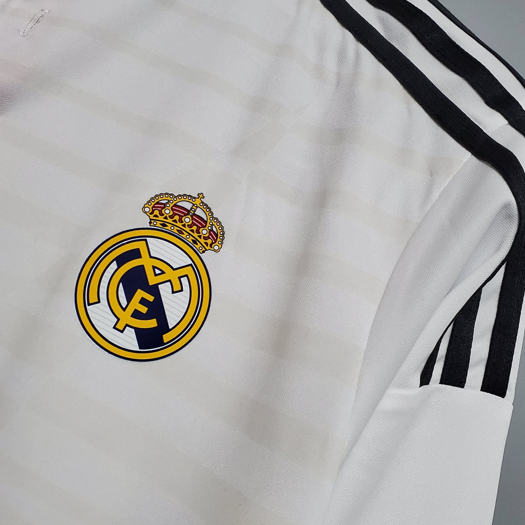 Camisa Manga Longa Real Madrid 14/15 Adidas - Branco - Manto Club