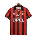 Camisa Milan Retrô 1996/1997 Vermelha e Preta - Lotto - Manto Club