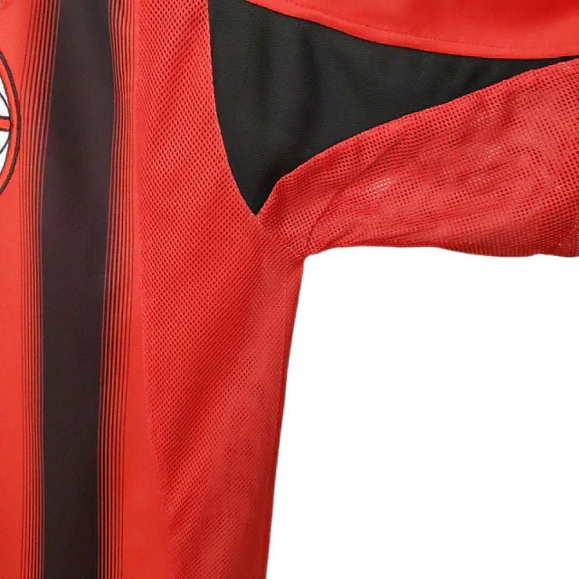 Camisa Milan Retrô 2004/2005 Vermelha e Preta - Adidas - Manto Club