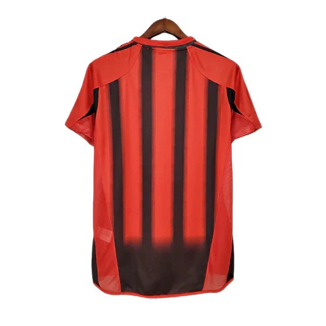 Camisa Milan Retrô 2004/2005 Vermelha e Preta - Adidas - Manto Club
