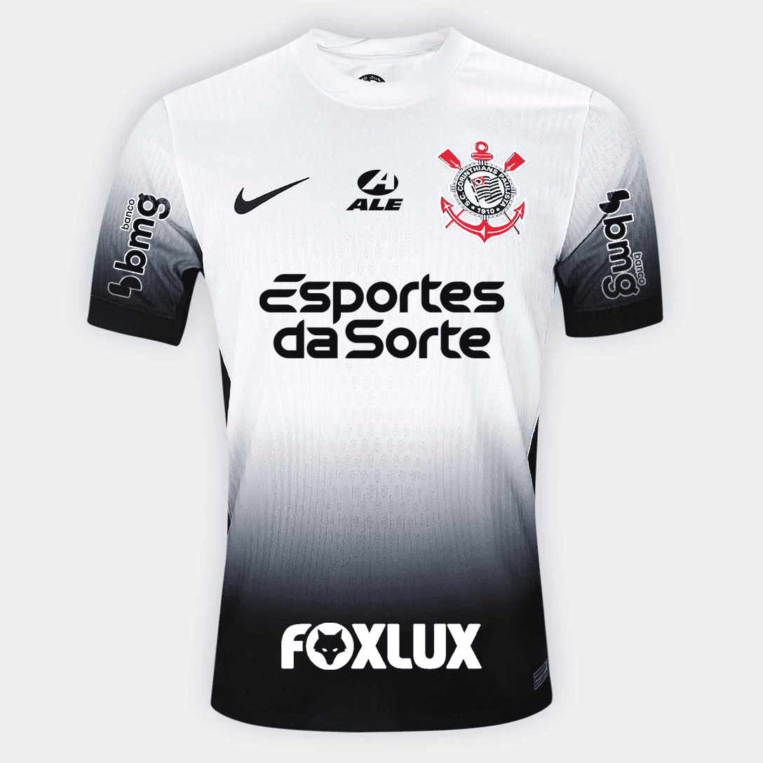Camisa Nike Corinthians 2024/25 I Jogador Com Patrocínios - Manto Club