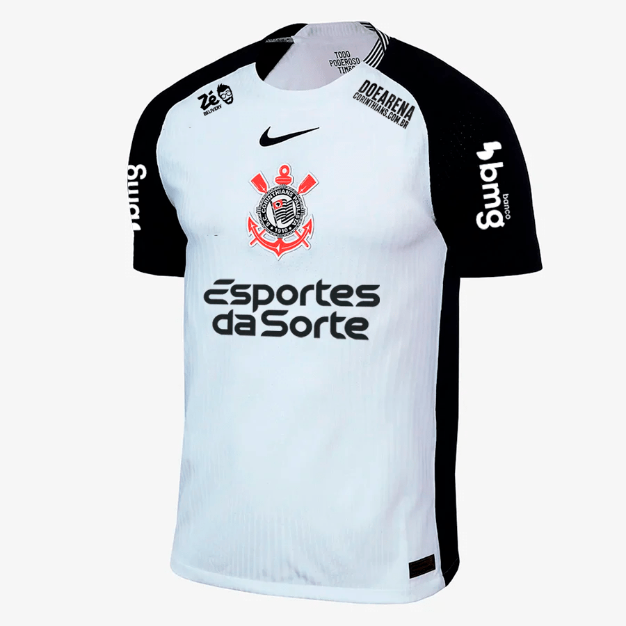 Camisa Nike Corinthians 2025/26 I Jogador Com Patrocínios - Manto Club