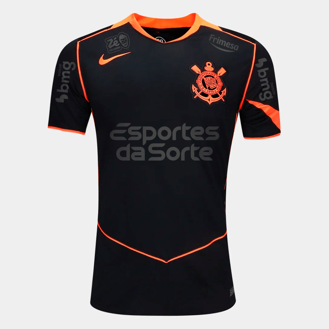 Camisa Nike Corinthians 2025/26 III Torcedor Com Patrocínios - Manto Club