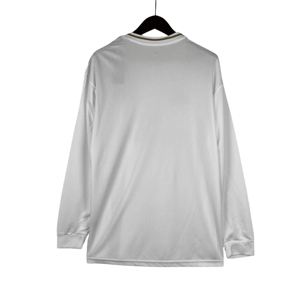 Camisa Real Madrid I Home 2019/20 Adidas Retrô Manga Longa Masculina - Branco - Manto Club