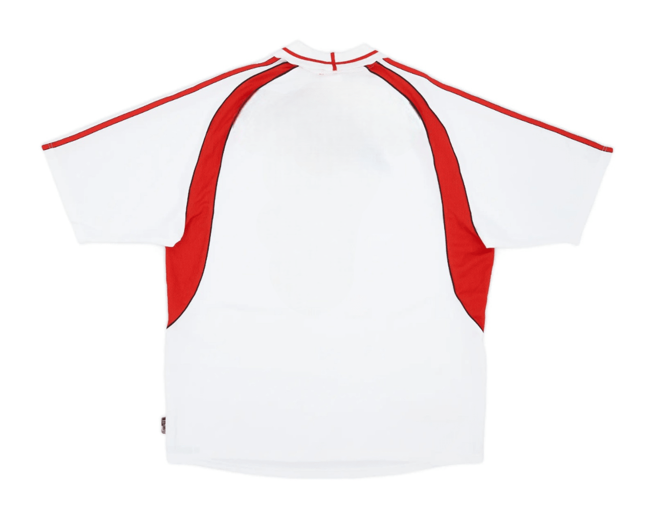 Camisa Retrô AC Milan Away 2001/02 Masculino Adidas - Branco e Vermelho - Manto Club